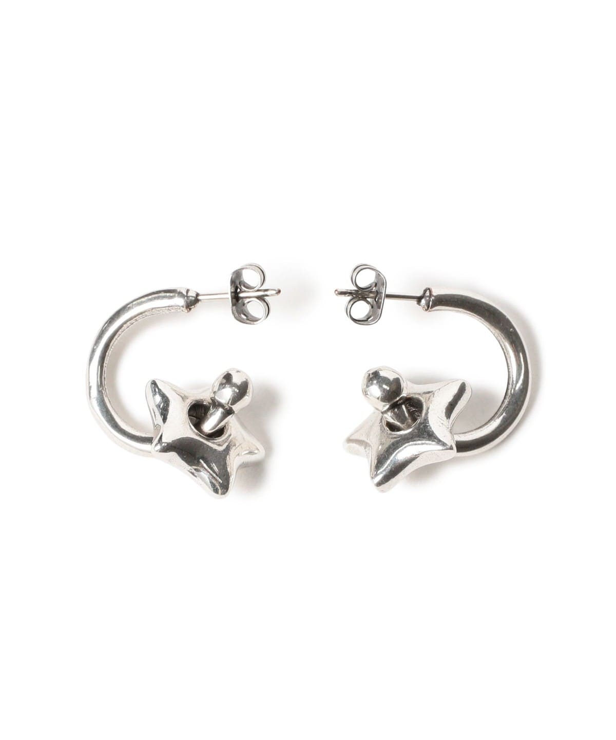 OtroAccesorio / スター フープ ピアス アクセサリー WOMEN SILVER ONE SIZE OtroAccesorio / スター フープ ピアス アクセサリー WOMEN SILVER ONE SIZE