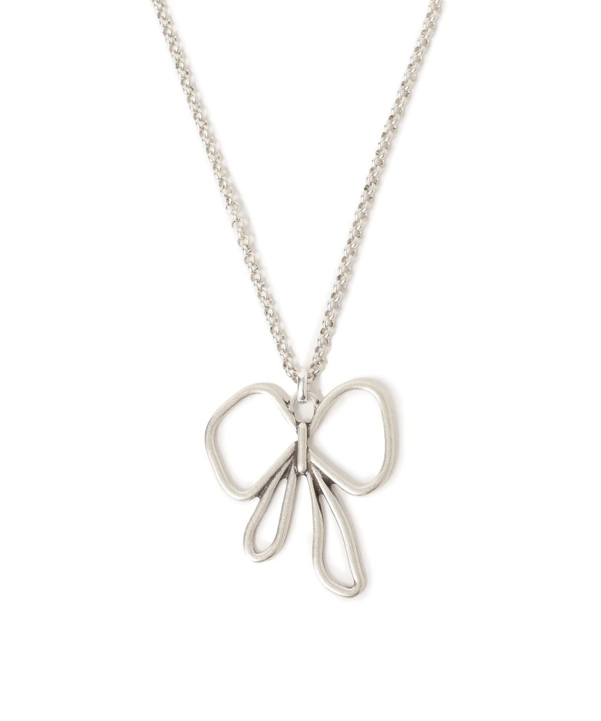 OtroAccesorio / ドロー リボン ネックレス アクセサリー WOMEN SILVER ONE SIZE OtroAccesorio / ドロー リボン ネックレス アクセサリー WOMEN SILVER ONE SIZE