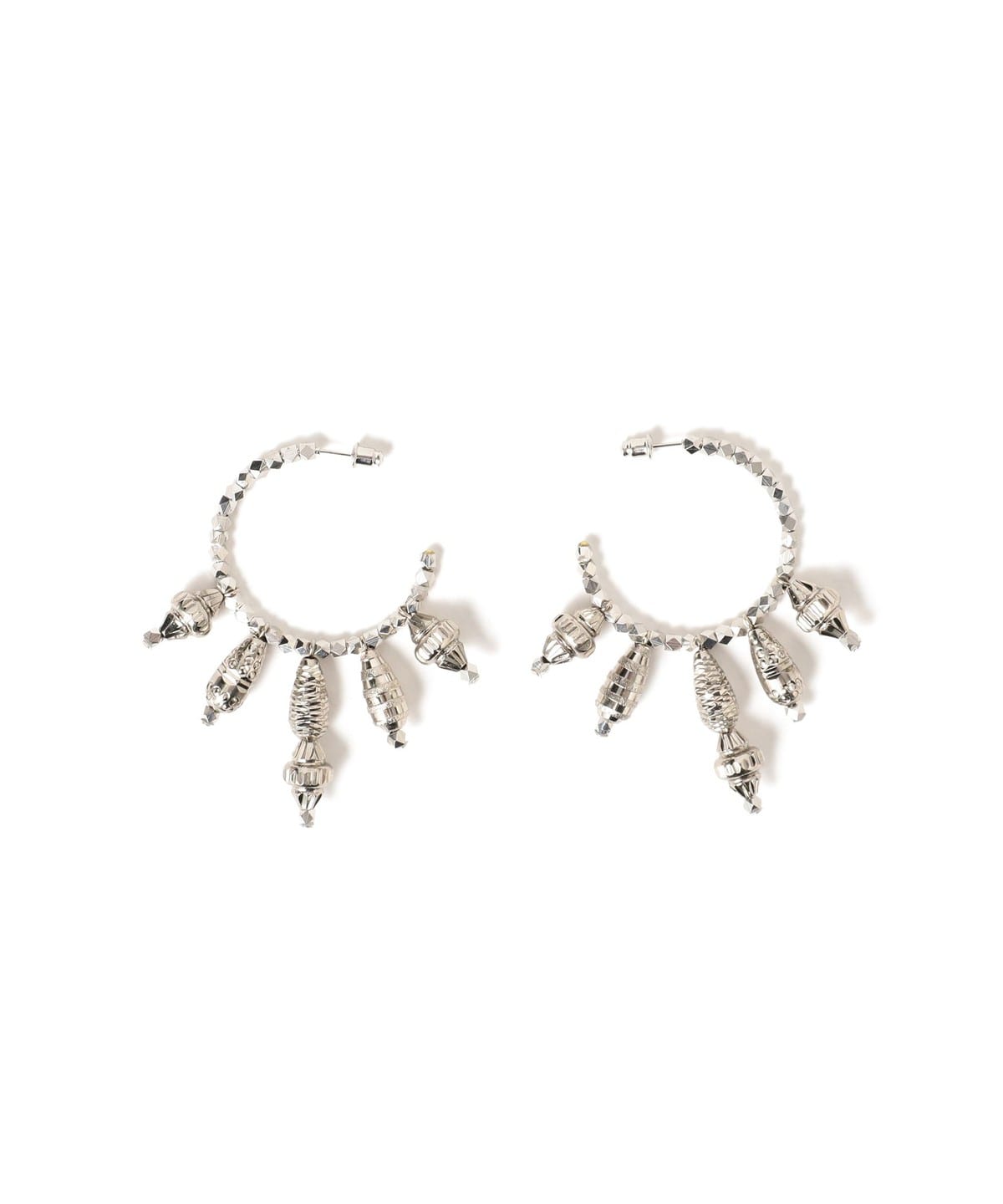 FUMIE=TANAKA フミエ タナカ / パターン ビーズ ピアス アクセサリー WOMEN SILVER ONE SIZE FUMIE=TANAKA フミエ タナカ / パターン ビーズ ピアス アクセサリー WOMEN SILVER ONE SIZE