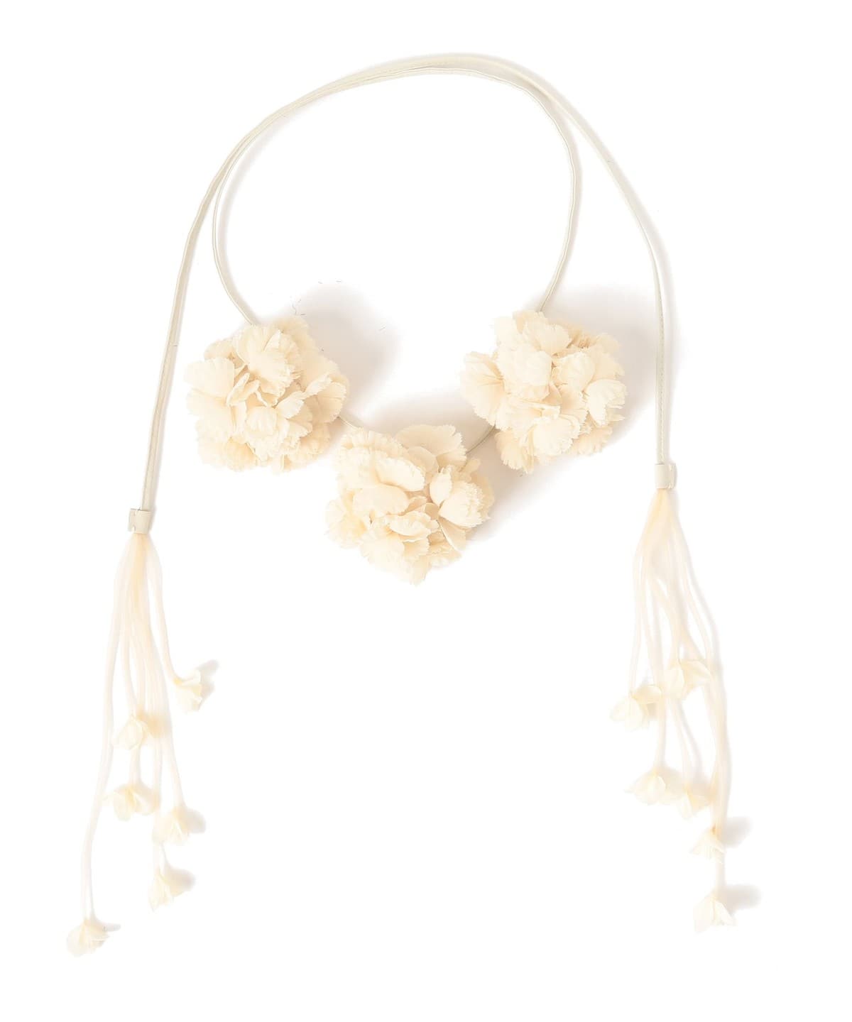 FUMIE=TANAKA フミエ タナカ / フラワー ボール ベルト ファッション雑貨 WOMEN WHITE ONE SIZE FUMIE=TANAKA フミエ タナカ / フラワー ボール ベルト ファッション雑貨 WOMEN WHITE ONE SIZE
