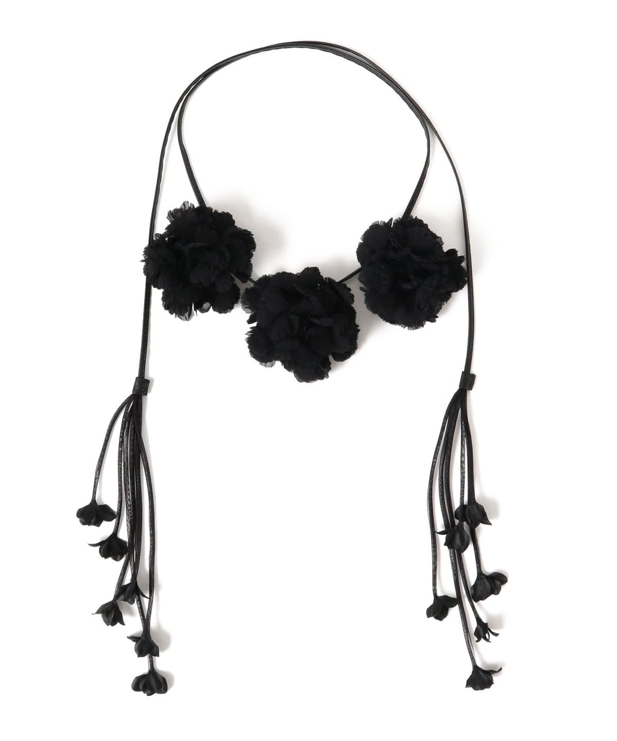 FUMIE=TANAKA フミエ タナカ / フラワー ボール ベルト ファッション雑貨 WOMEN BLACK ONE SIZE FUMIE=TANAKA フミエ タナカ / フラワー ボール ベルト ファッション雑貨 WOMEN BLACK ONE SIZE