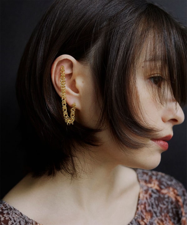 Ray BEAMS（レイ ビームス）RBS / コネクト チェーン シングル ピアス