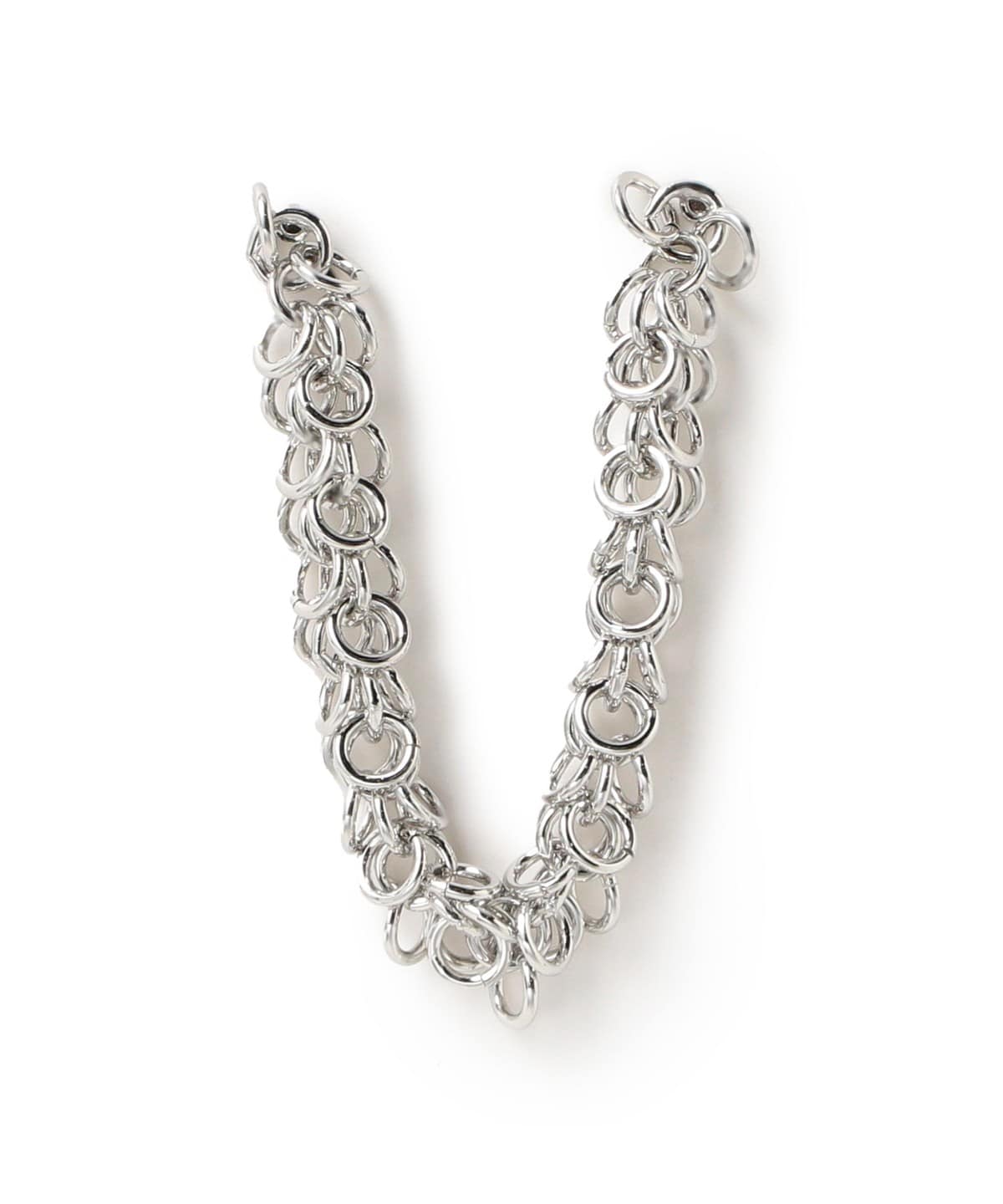 RBS アールビーエス / コネクト チェーン シングル ピアス アクセサリー WOMEN SILVER ONE SIZE