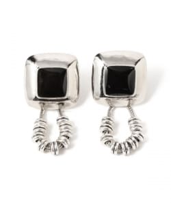 TOGA TOO / STONE BEADS PIERCED EARRINGS