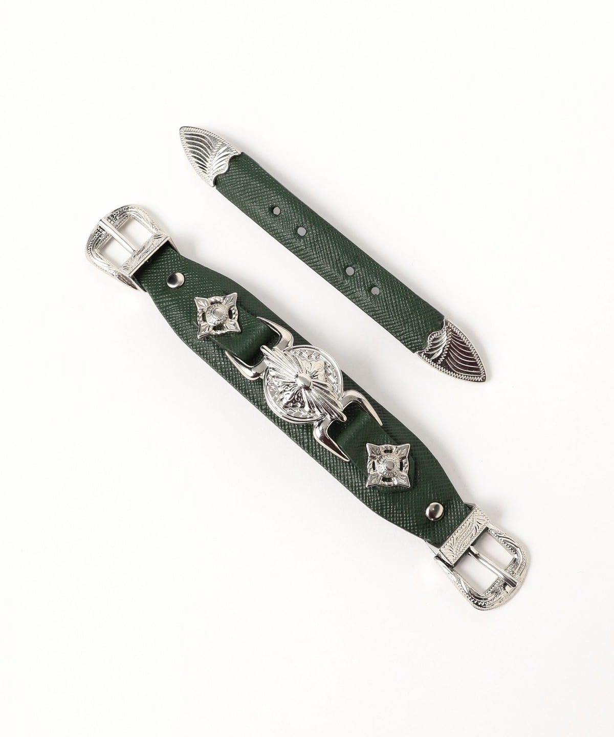 Ray BEAMS（レイ ビームス）TOGA TOO / DOUBLE BUCKLE CONCHO BANGLE