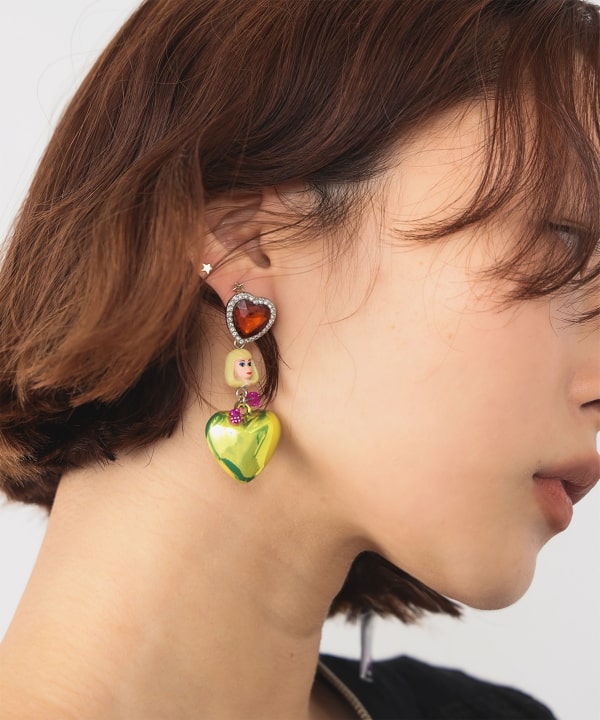 Ray BEAMS（レイ ビームス）guriguri / イエロー ミックス ピアス