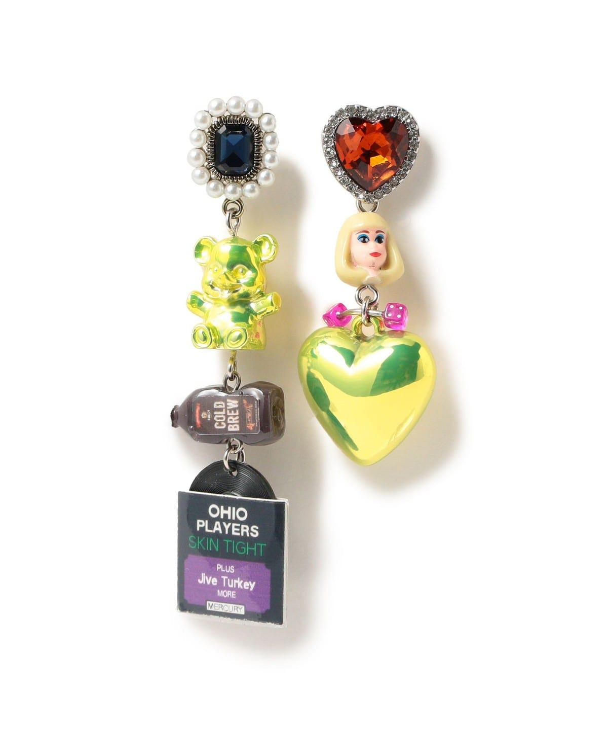 ピアス rie ボディピアス 18G えもじ コレクション ストレートバーベル(1個売り