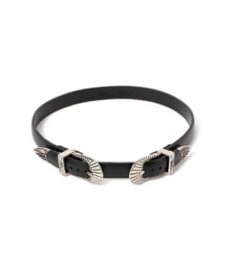 TOGA TOO / DOUBLE BUCKLE LEATHER BANGLE