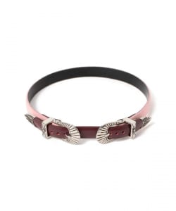 TOGA TOO / DOUBLE BUCKLE LEATHER BANGLE