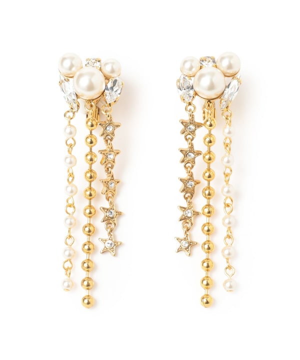 ADER.bijoux / SPARKLE フリンジ ピアス
