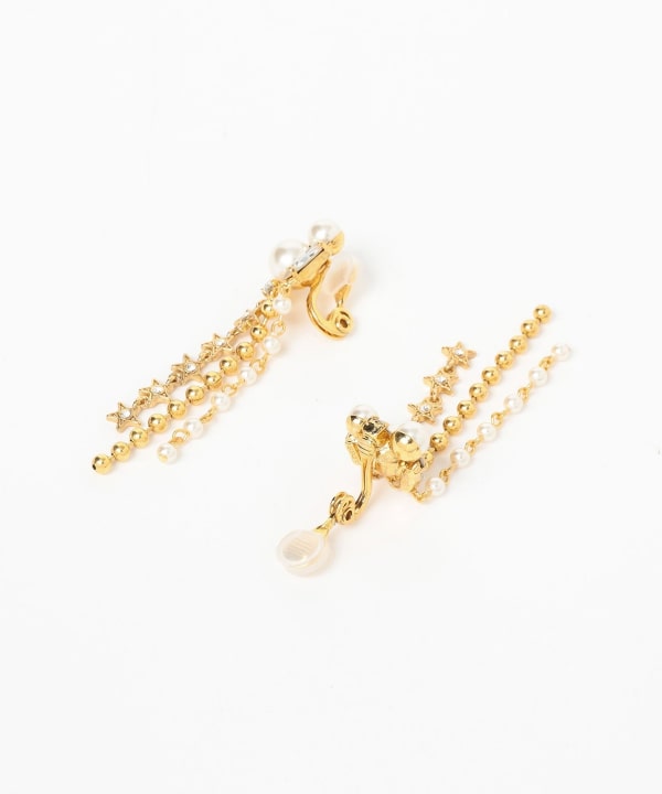 ADER.bijoux / SPARKLE フリンジ ピアス