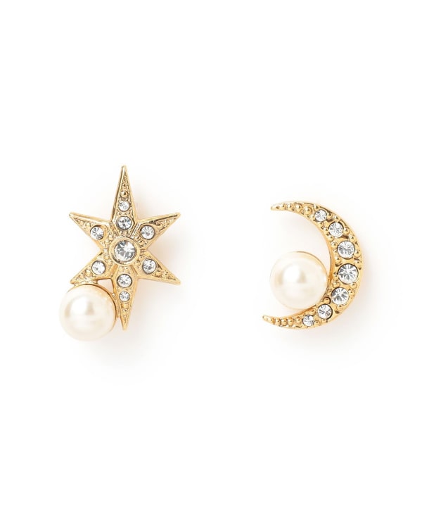 ADER.bijoux / MOON&STAR pearl ピアス
