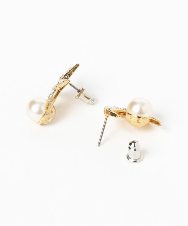ADER.bijoux / MOON&STAR pearl ピアス