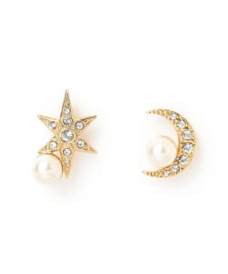 ADER.bijoux / MOON&STAR pearl ピアス