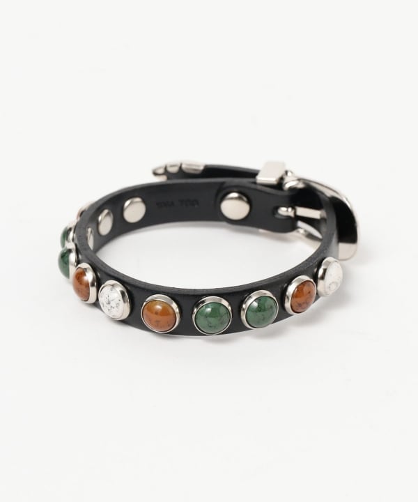 TOGA TOO / STONE LEATHER BANGLE
