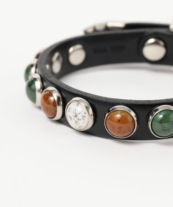 TOGA TOO / STONE LEATHER BANGLE