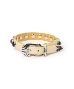TOGA TOO / STONE LEATHER BANGLE