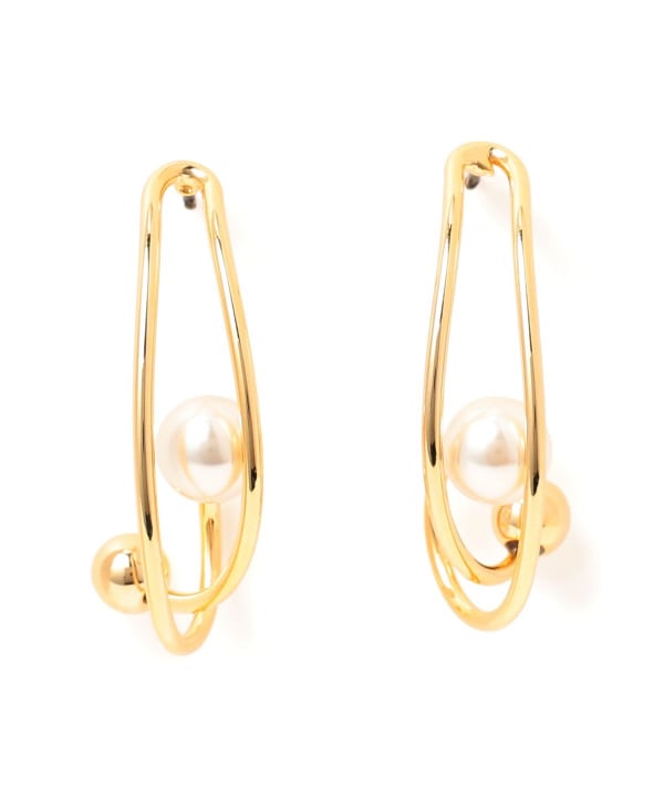 Chalulu / パール ライン ピアス
