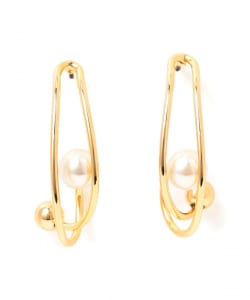 Chalulu / パール ライン ピアス