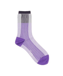 Ray BEAMS / パターン リブ ソックス