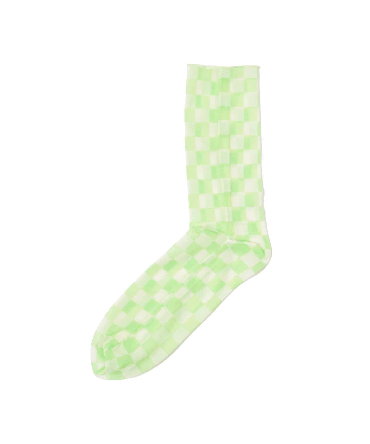 Ray BEAMS レイ ビームス / チェッカー ソックス レッグウェア WOMEN GREEN FREE Ray BEAMS レイ ビームス / チェッカー ソックス レッグウェア WOMEN GREEN FREE