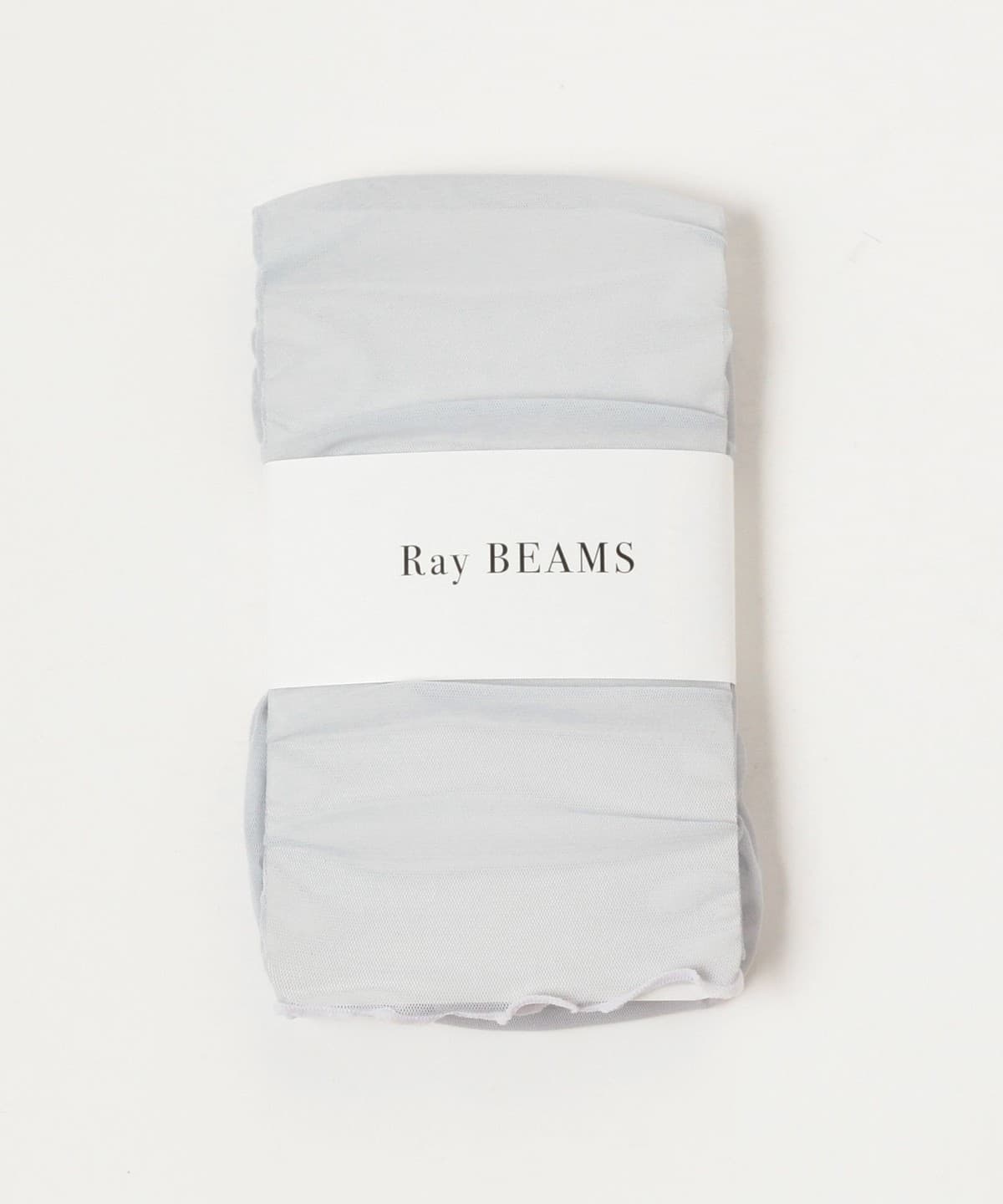 Ray BEAMS (Ray BEAMS) RBS / Tulle Asymmetric Gathered Top