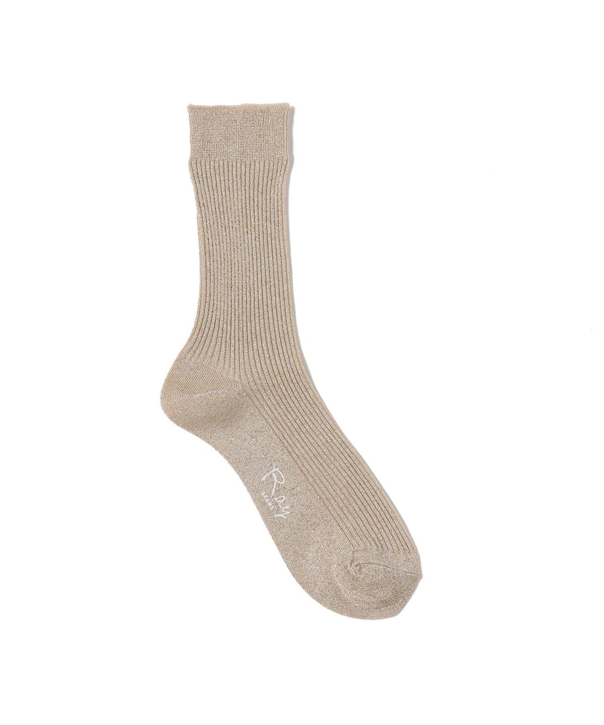 グリッター ラメ リブ ソックス レッグウェア WOMEN GOLD ONE SIZE グリッター ラメ リブ ソックス レッグウェア WOMEN GOLD ONE SIZE
