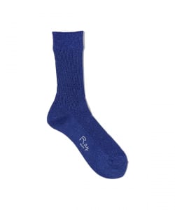 Glitter and lamé ribbed socks