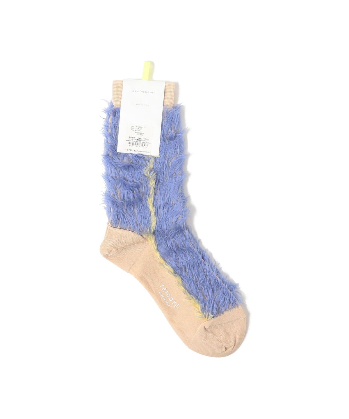 TRICOTE トリコテ / SIDE LINE FAKE FUR SOCKS レッグウェア WOMEN BLUE ONE SIZE(約23-25cm) TRICOTE トリコテ / SIDE LINE FAKE FUR SOCKS レッグウェア WOMEN BLUE ONE SIZE(約23-25cm)