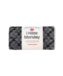 I Hate Monday / Flower Jacquard Lace ストッキング