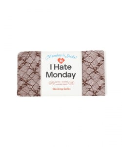 I Hate Monday / Flower Jacquard Lace ストッキング