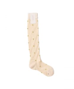 babaco / Heart Dot Sheer Knee High Socks