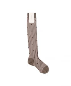 babaco / Heart Dot Sheer Knee High Socks
