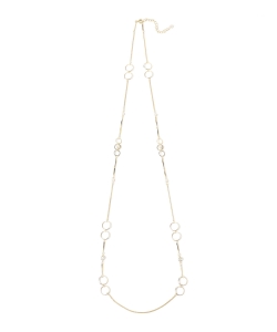 Ray BEAMS / サークル チェーン ロング ネックレス