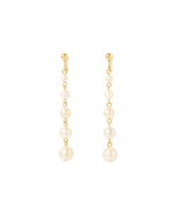 Ray BEAMS / グラデ パール イヤリング