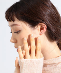 Ray BEAMS / シルバー スモール フープピアス