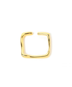 Ray BEAMS / 女裝 金 方形 戒指 & 耳扣