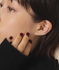 ▲Ray BEAMS / K10 1粒ダイヤ ピアス