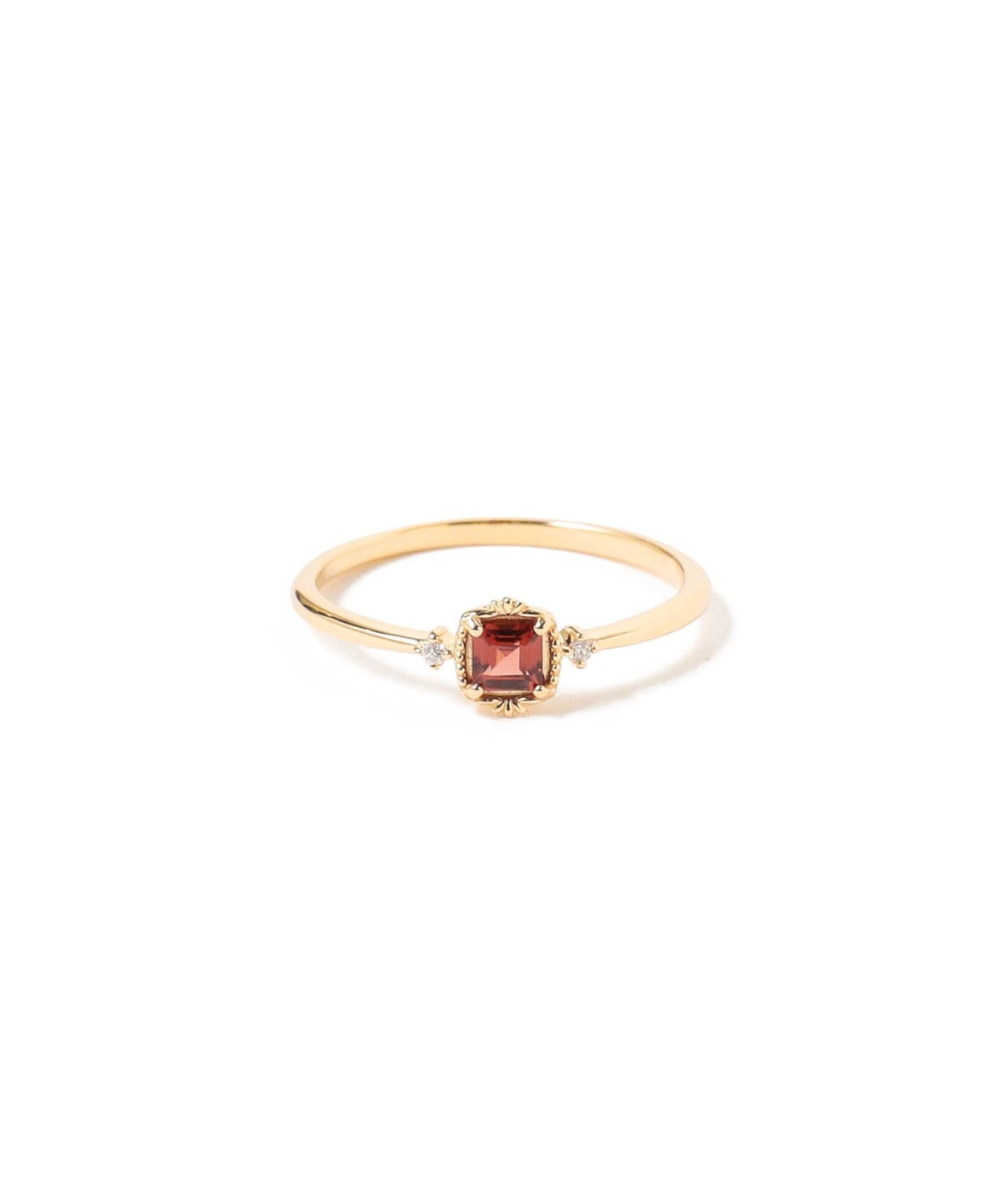 Ray BEAMS (Ray BEAMS) [Outlet] Ray BEAMS / K10 Garnet Diamond Ring  (Accessory Ring) for sale | BEAMS