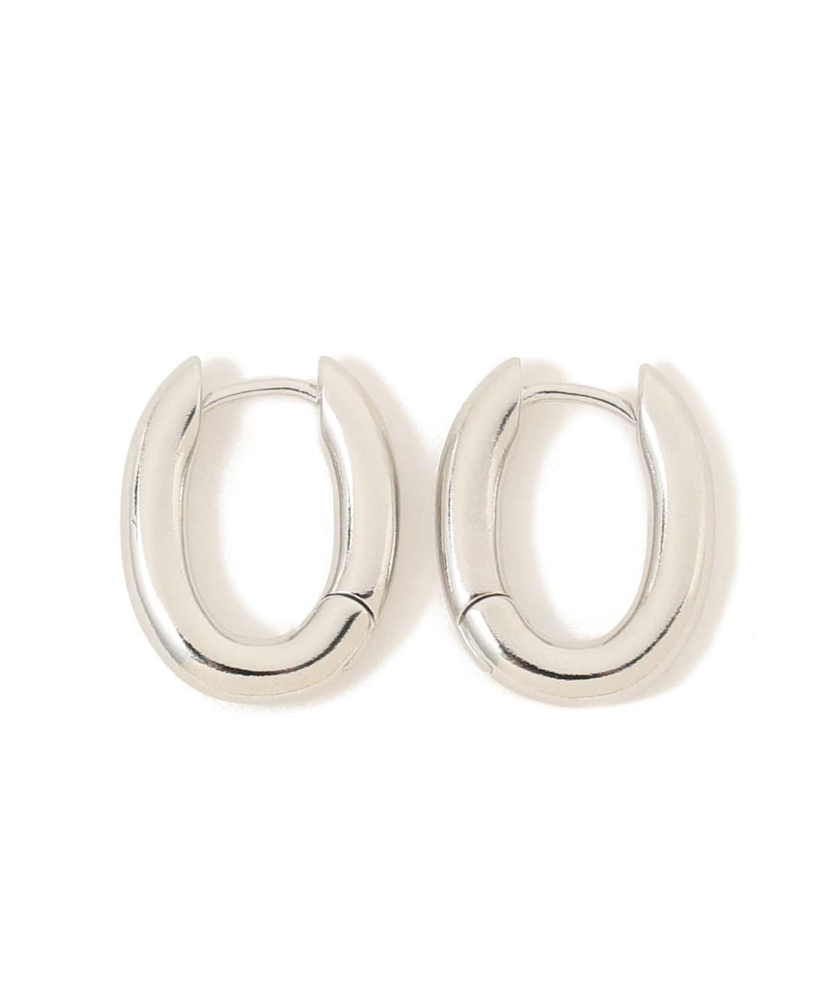 ナカオレ オーバル フープ ピアス アクセサリー WOMEN SILVER ONE SIZE ナカオレ オーバル フープ ピアス アクセサリー WOMEN SILVER ONE SIZE