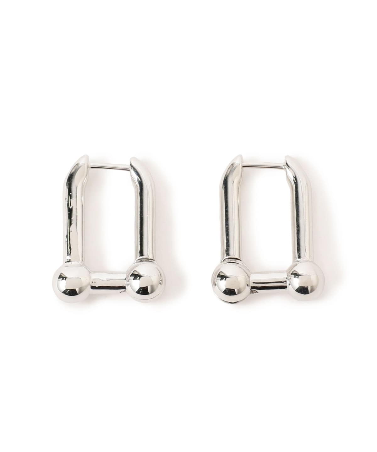 ナカオレ Uリンクチェーン ピアス アクセサリー WOMEN SILVER ONE SIZE ナカオレ Uリンクチェーン ピアス アクセサリー WOMEN SILVER ONE SIZE