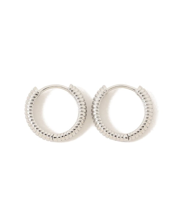 Ray BEAMS / K10 ナカオレ フープ ピアス Ray BEAMS / K10 ナカオレ フープ ピアス