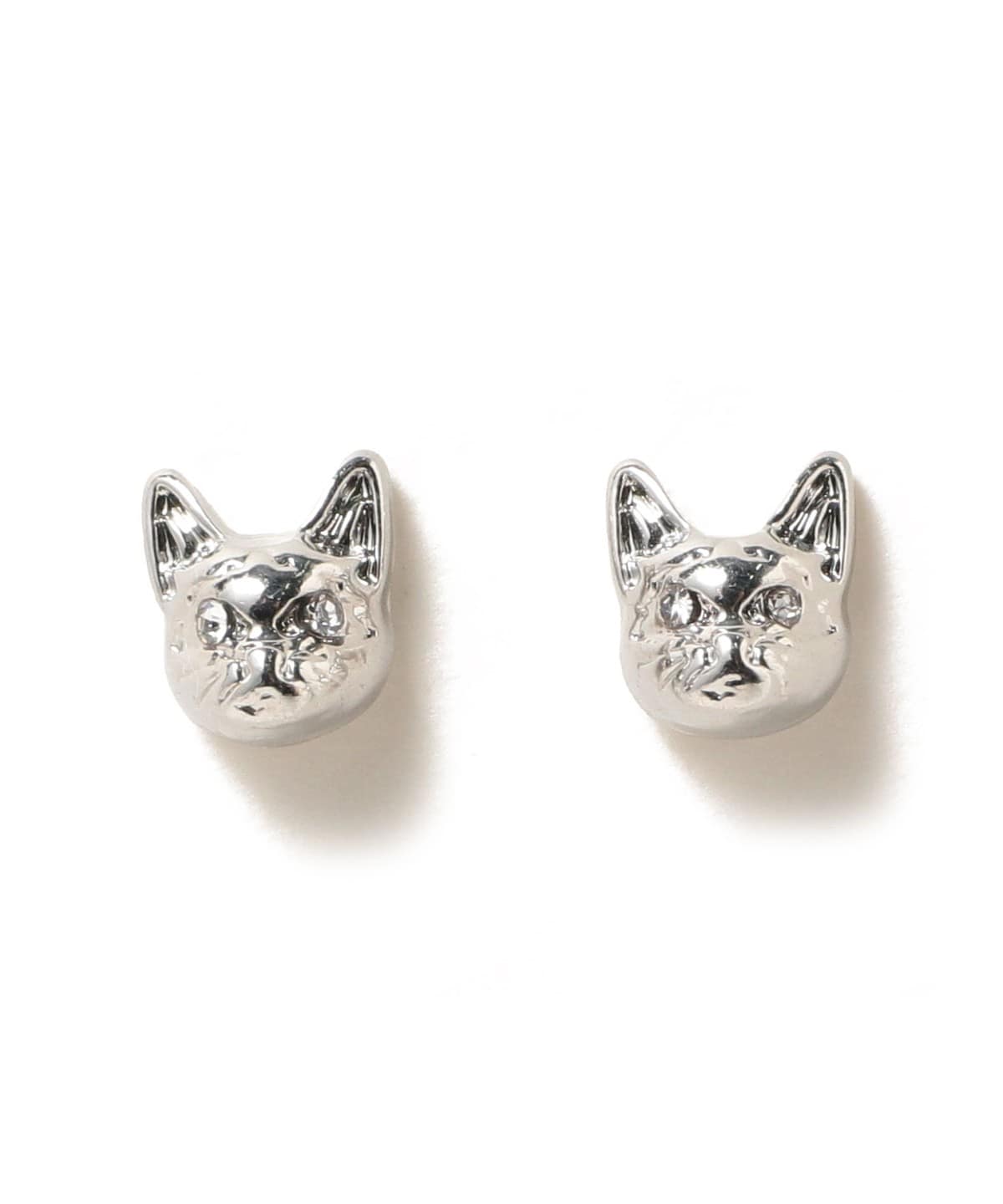 キャット フェイス ピアス アクセサリー WOMEN SILVER ONE SIZE キャット フェイス ピアス アクセサリー WOMEN SILVER ONE SIZE