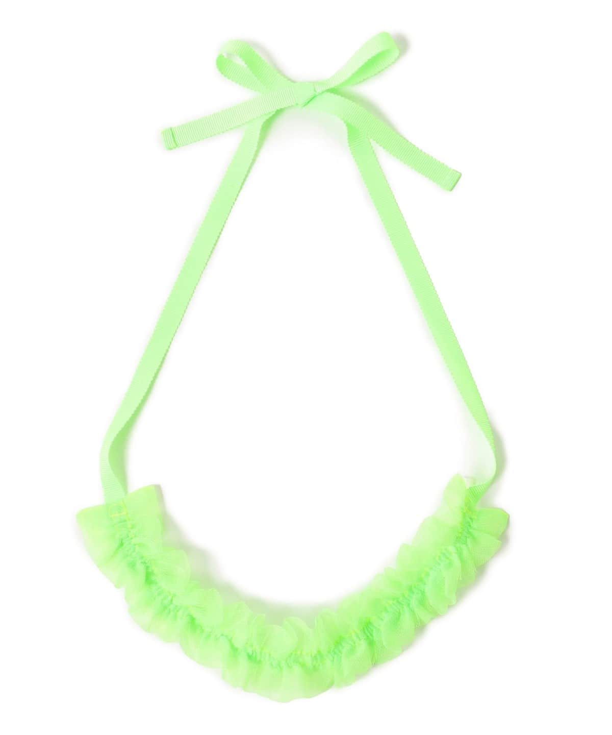 ネオン カラー フリル ネックレス アクセサリー WOMEN NEON LIGHT GREEN ONE SIZE ネオン カラー フリル ネックレス アクセサリー WOMEN NEON LIGHT GREEN ONE SIZE