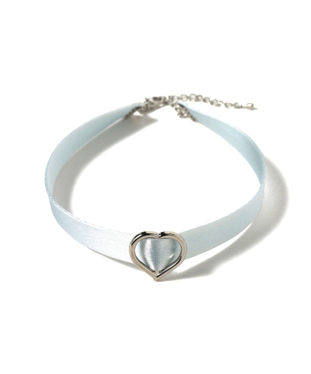 ハート サテン チョーカー アクセサリー WOMEN LIGHT. BLUE ONE SIZE ハート サテン チョーカー アクセサリー WOMEN LIGHT. BLUE ONE SIZE