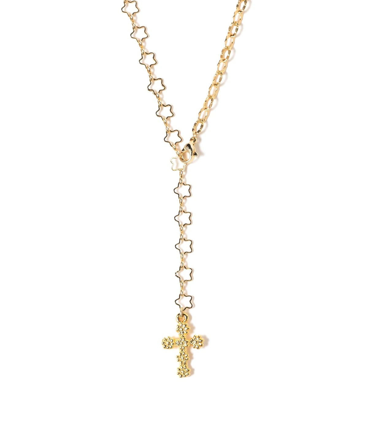 フラワー クロス ラリエット ネックレス アクセサリー WOMEN GOLD ONE SIZE フラワー クロス ラリエット ネックレス アクセサリー WOMEN GOLD ONE SIZE