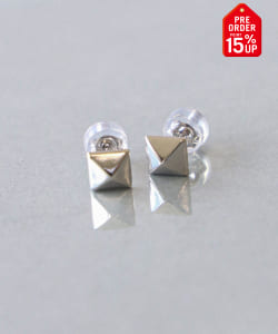 【+15%ポイントUP】シルバー スクエア スタッズ ピアス