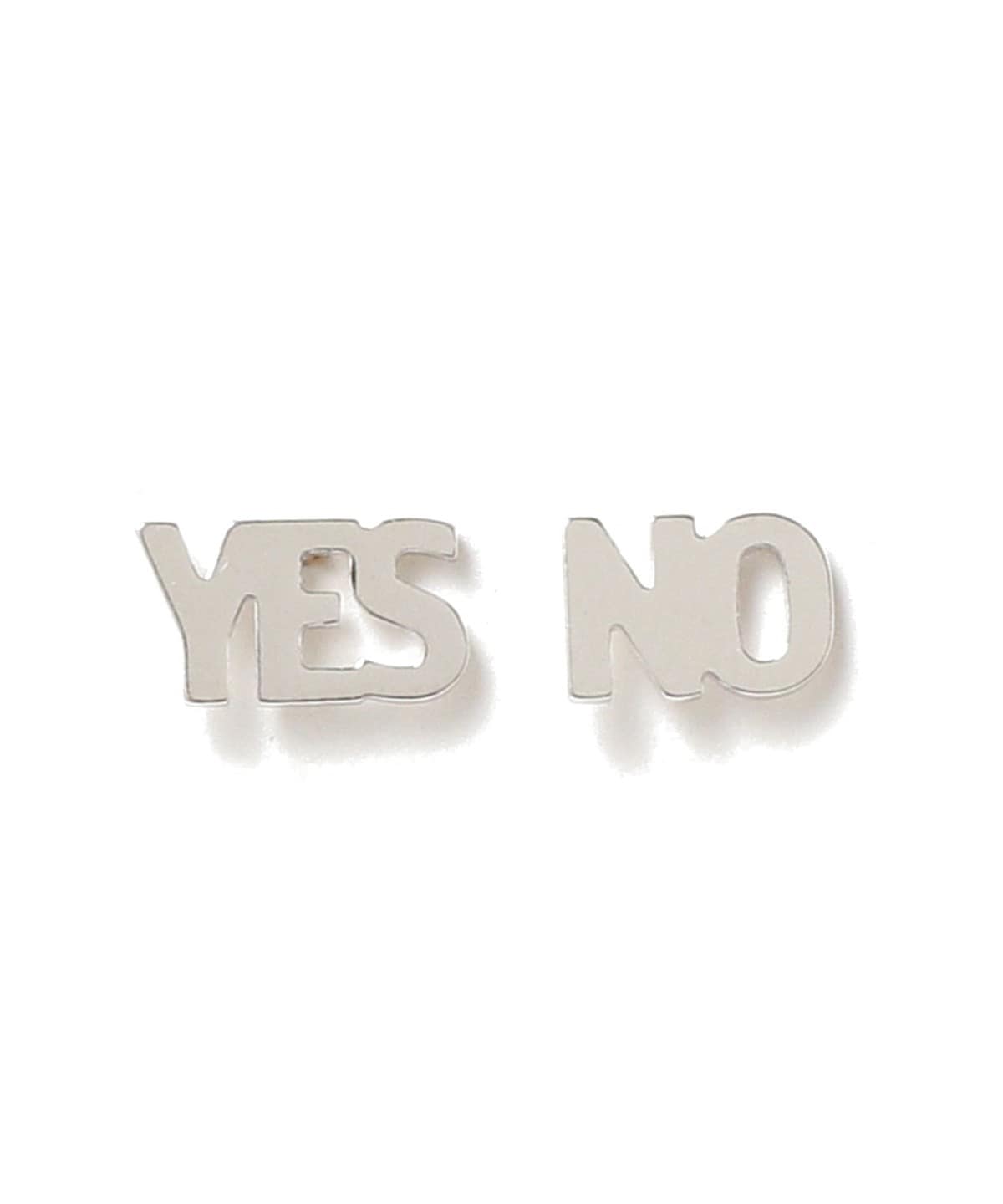 シルバー YES NO ピアス アクセサリー WOMEN SILVER ONE SIZE シルバー YES NO ピアス アクセサリー WOMEN SILVER ONE SIZE