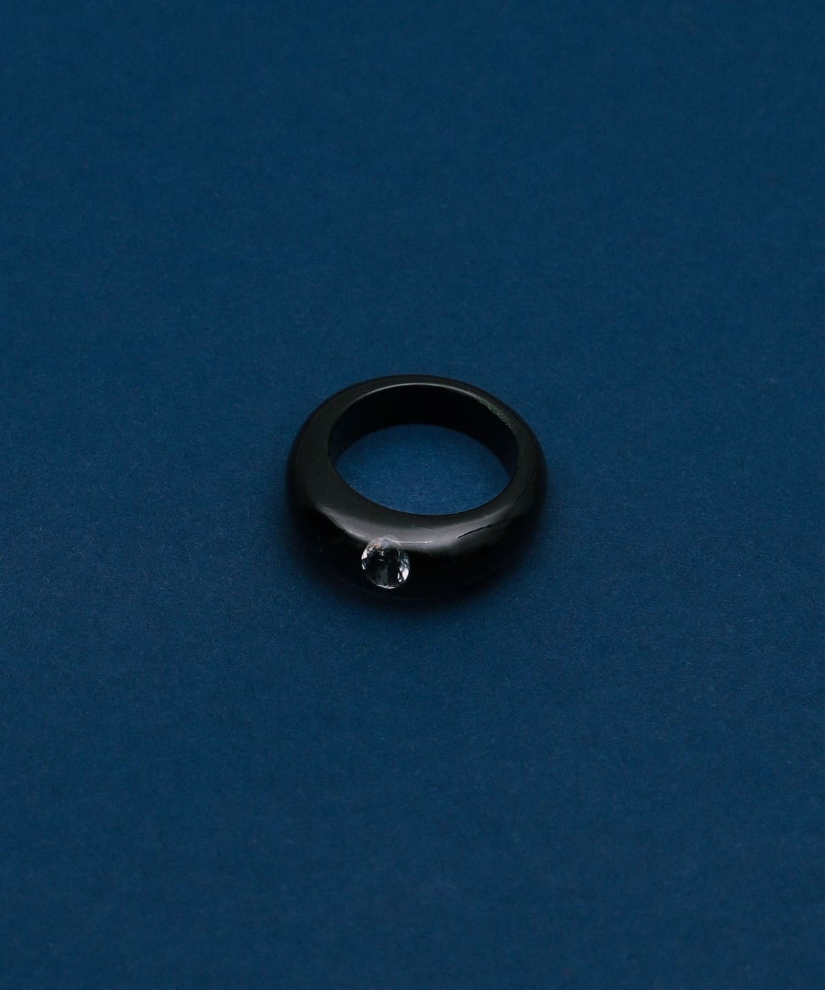 キュービックジルコニア レジン リング アクセサリー WOMEN BLACK ONE SIZE キュービックジルコニア レジン リング アクセサリー WOMEN BLACK ONE SIZE