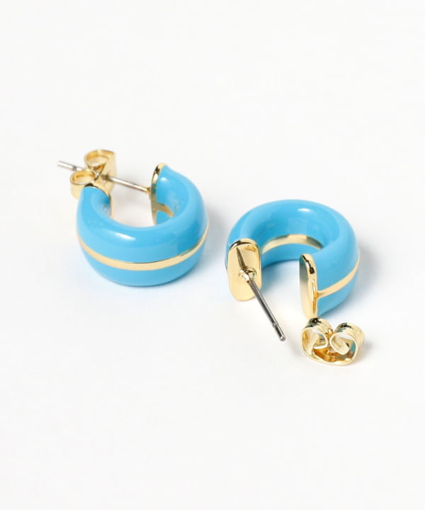 Ray BEAMS（レイ ビームス）カラー エポ フープ ピアス（アクセサリー